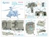 Quinta Studio QDS+35106 AH-64D 3D-Printed & coloured Interior on decal paper (Takom) (Small version) (with 3D-printed resin parts) 1/35